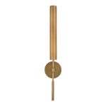 Astrid 25-in Metal Shade/Vintage Brass LED Wall/Vanity