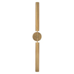 Astrid 35-in Metal Shade/Vintage Brass LED Wall/Vanity