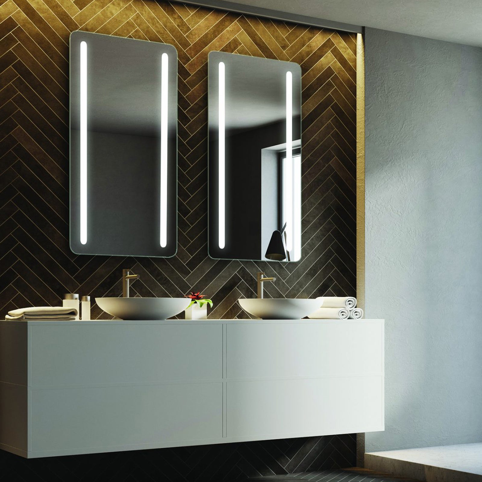 Electric Mirror Bela 24" x 42" LED Lighted Mirror