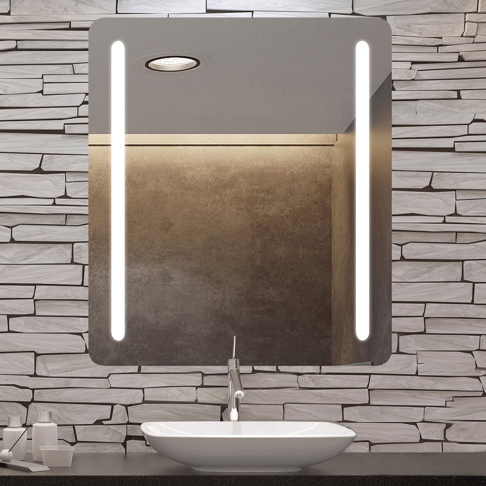 Electric Mirror Bela 36" x 42" LED Lighted Mirror with Ava SmartLook Technology