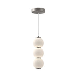 Bijou 7-in Brushed Nickel/Opal Matte Glass LED Pendant