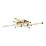 Blade 34-in Brushed Gold LED Flush Mount