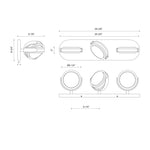 Blanco 26-in Urban Bronze/Alabaster LED Wall/Vanity