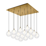 Bolla 21-in Brushed Gold 16-Light Multi Pendant