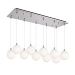 Bolla 29-in Chrome/Opal Glass 10-Light Multi Pendant