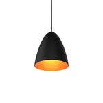 Bullet 4" Matte Black/Copper Single Pendant