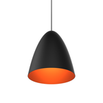 Bullet 8" Matte Black/Copper Single Pendant
