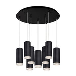 Cameo 18-in Black 9-Light Multi Pendant