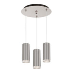 Cameo 11-in Brushed Nickel 3-Light Multi Pendant