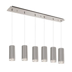 Cameo 42-in Brushed Nickel 6-Light Multi Pendant