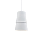 Castor 8-in White 1 Light Pendant
