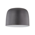 Cayne 12-in Black/White LED Flush Mount