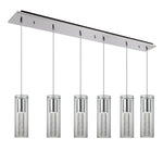 Champagne 42-in Chrome 6-Light Multi Pendant