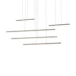 Chute Motion 60-in Black LED Multi Pendant