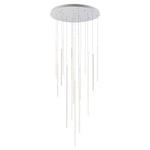 Chute 31-in White LED Multi Pendant