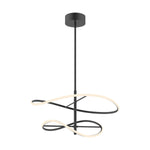 Collide 24-in Black LED Pendant