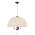 Crosby 24-in Matte Black Socket Pendant