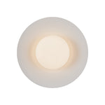 Cruz 15-in Metal - Black/White LED Flush Mount