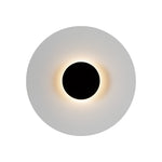 Cruz 15-in Metal - Black/White LED Wall Sconce