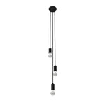 Cords - 3-Port - Black Socket - Black Cord