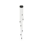 Cords - 7-Port - Black Socket - Black Cord