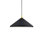 Dorothy 18-in Black With Gold Detail 1 Light Pendant