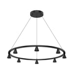 Dune 33-in Black LED Chandeliers