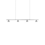 Dune 37-in Brushed Nickel LED Linear Pendant