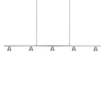 Dune 47-in Brushed Nickel LED Linear Pendant