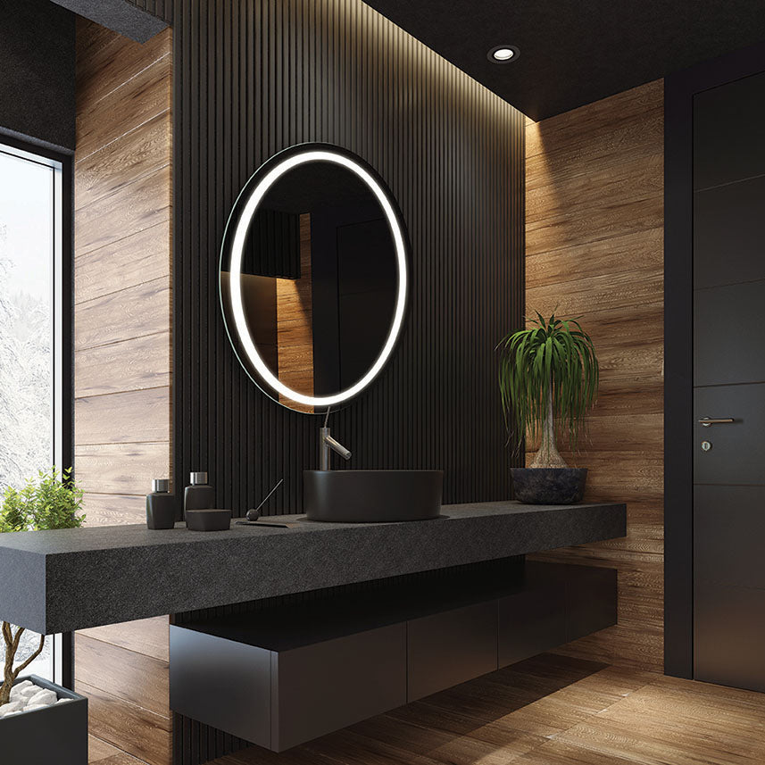 Electric Mirror Eternity 30" Round LED Lighted Mirror