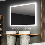 Espejo eléctrico Eyla de 48" x 36" con luz LED