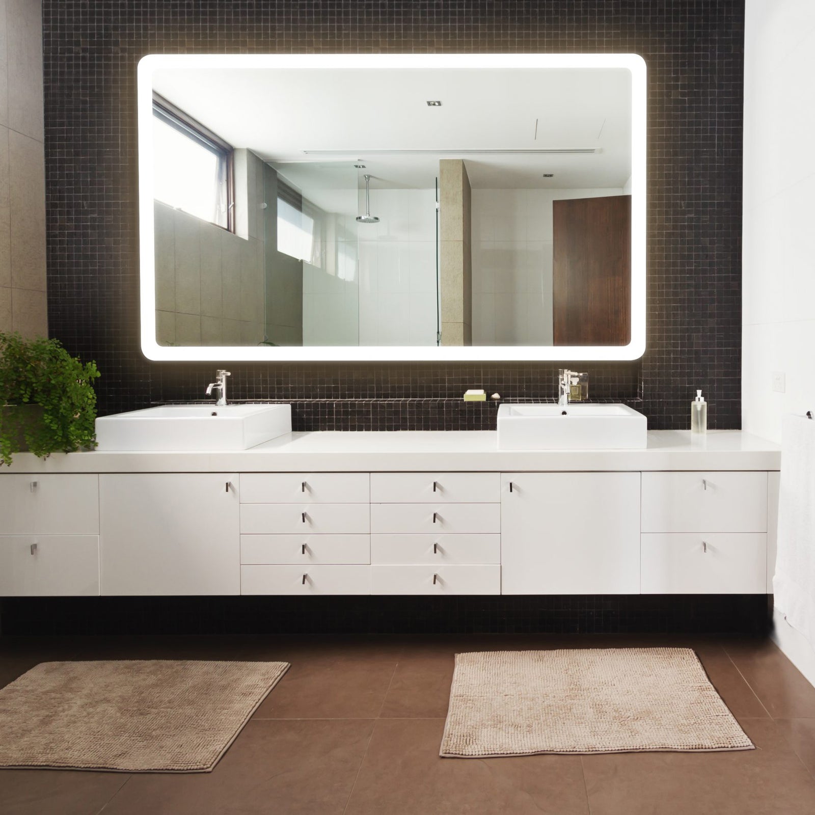 Electric Mirror Eyla 60" x 36" LED Lighted Mirror