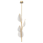 Flora 11-in Natural Brass LED Pendant