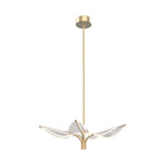 Flora 31-in Natural Brass LED Pendant