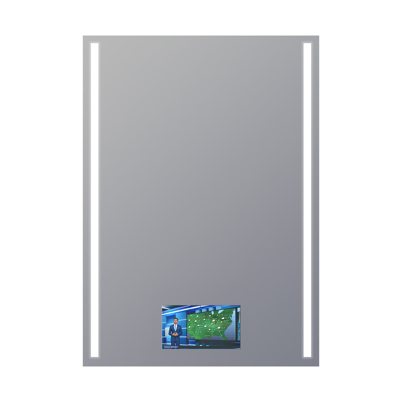 Electric Mirror Fusion 30" x 42" LED Lighted Mirror with 15" TV