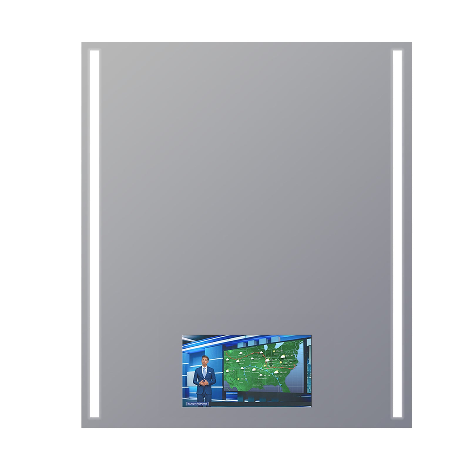 Electric Mirror Fusion 36" x 42" LED Lighted Mirror with 21.5" HDTV