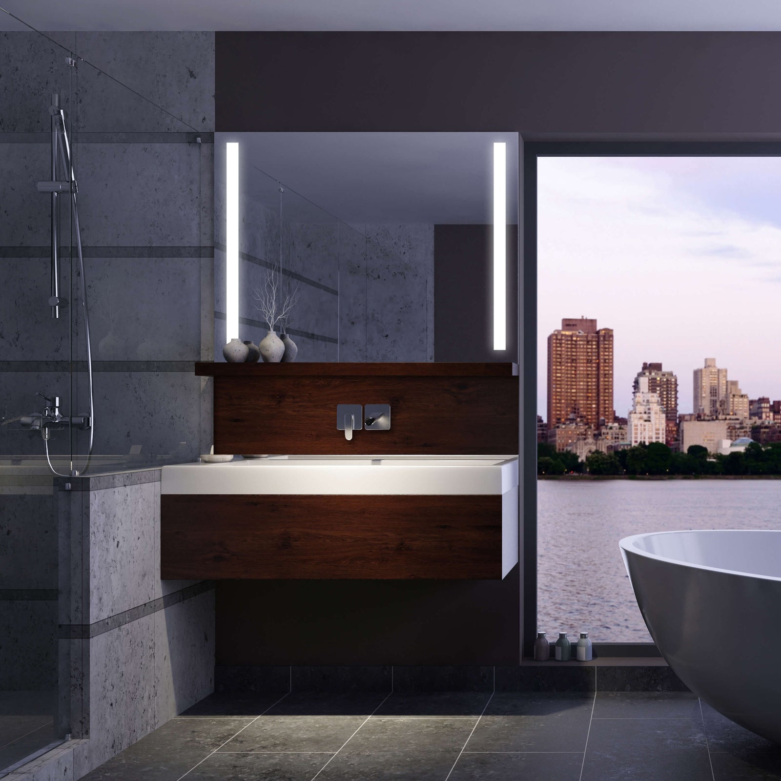 Electric Mirror Fusion 36" x 36" LED Lighted Mirror