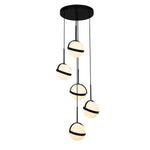 Globo 17-in Matte Black LED Multi Pendant