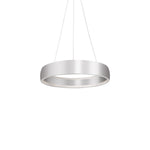 Halo 23-in Brushed Silver LED Pendant