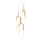 Huron 18-in Brushed Gold LED Multi Pendant