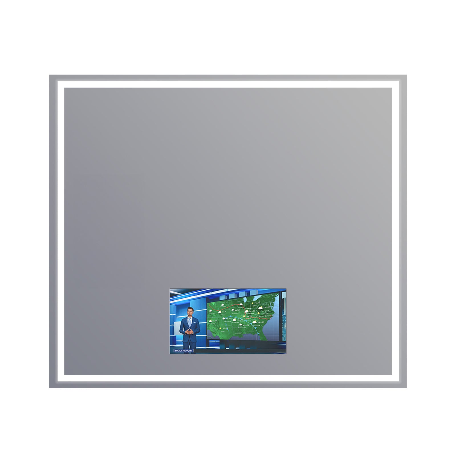 Electric Mirror Integrity 48" x 42" LED Lighted Mirror with 15.6" HDTV