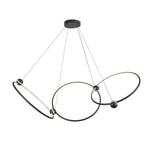 Isho 52-in Black LED Chandelier