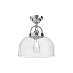 Lancaster 12-in Chrome 1 Light Semi Flush Mount
