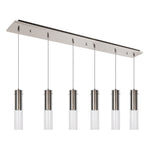 Lena 41-in Brushed Nickel 6-Light Multi Pendant