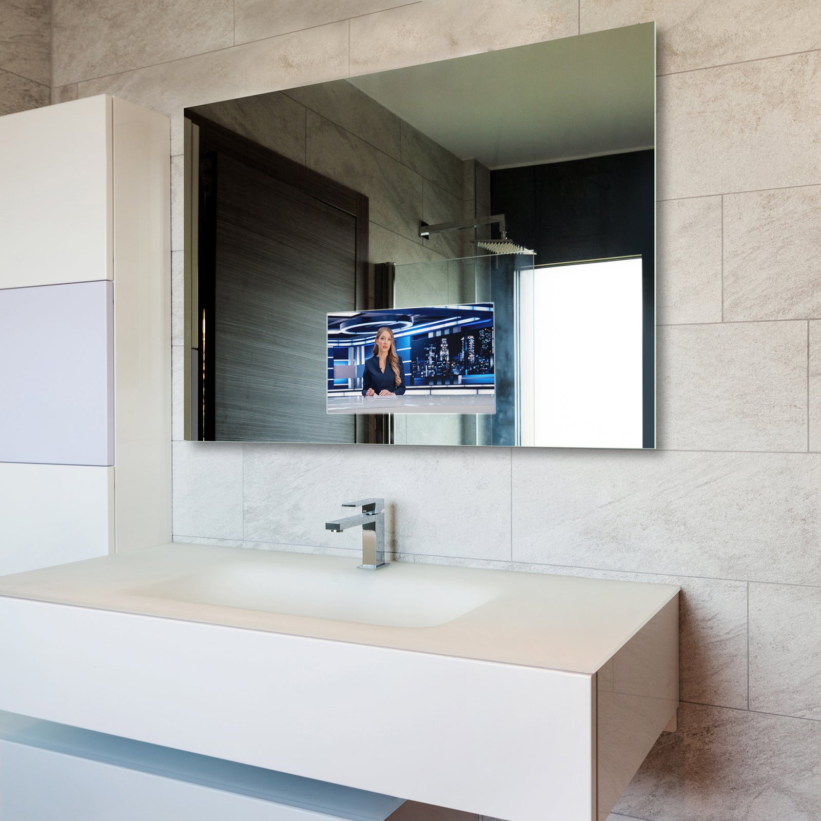 Electric Mirror Loft 50" x 40" Mirror TV with 21.5" LED HDTV