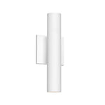 Lorna 12-in (2-in Dia.) 36 Degree Optic White LED Wall Sconce Up/Down Light