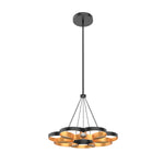 Maestro 26-in Black/Gold LED Chandeliers