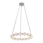 Marni 32-in Polished Nickel LED Chandelier
