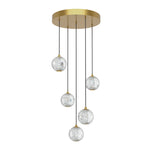 Marni 15-in Light Natural Brass LED Multi Pendant