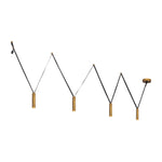Mason 72-in Vintage Brass LED Linear Pendant
